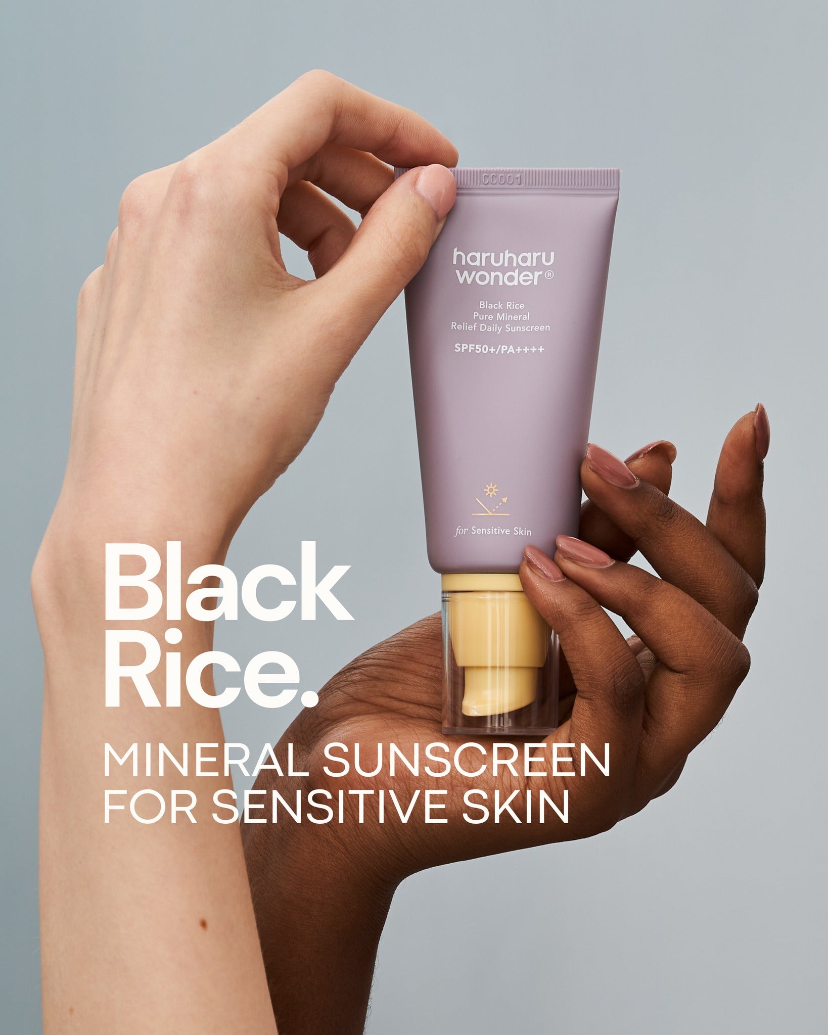 Haruharu Wonder - Black Rice Pure Mineral Relief Daily Sunscreen 50ml - Dolly Jolly