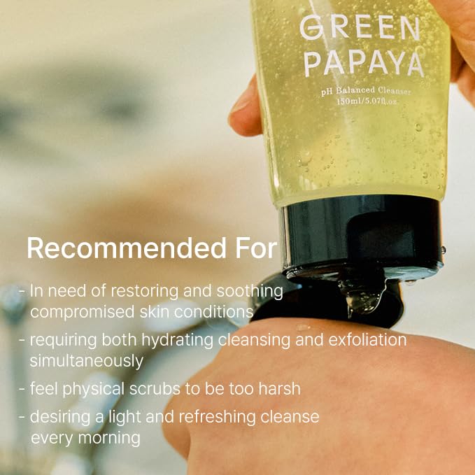 SHAISHAISHAI - GREEN PAPAYA pH Balanced Cleanser 150ml - Dolly Jolly