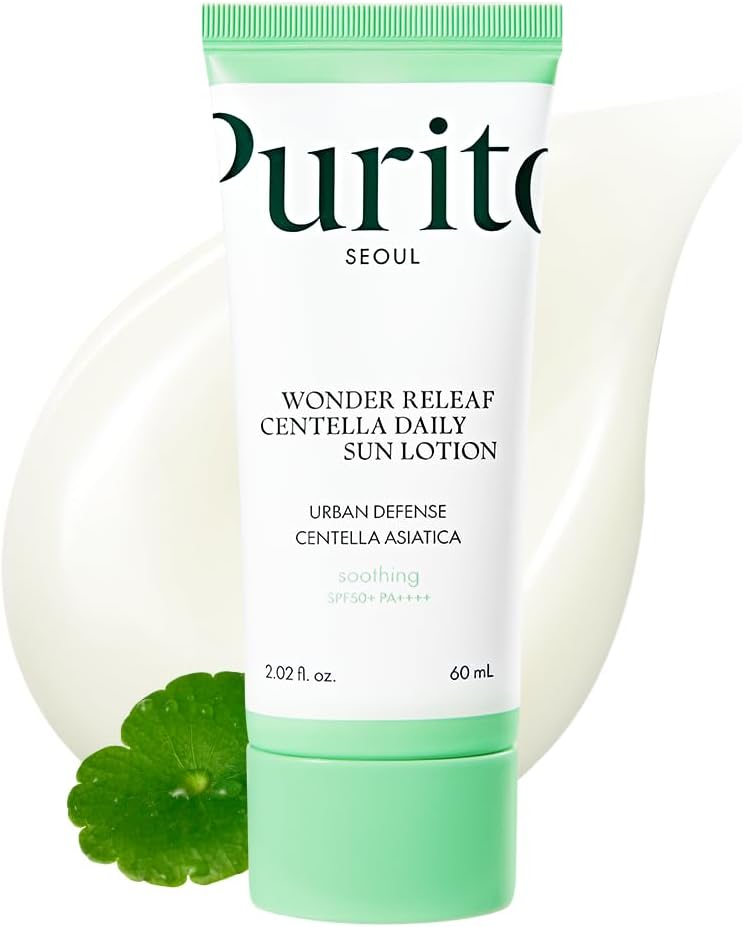 PURITO - WONDER RELEAF CENTELLA DAILY SUN LOTION SPF50+ PA++++ 60ML - Dolly Jolly