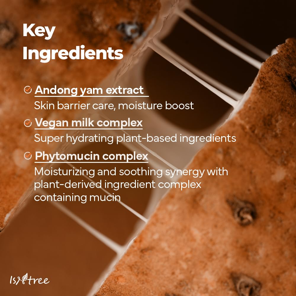 ISNTREE - YAM ROOT VEGAN MILK CLEANSER 220ml - Dolly Jolly