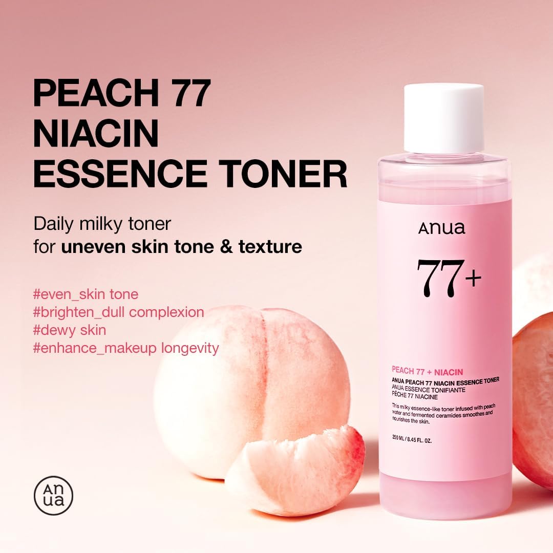 ANUA - PEACH 77 NIACIN ESSENCE TONER 250ml - Dolly Jolly
