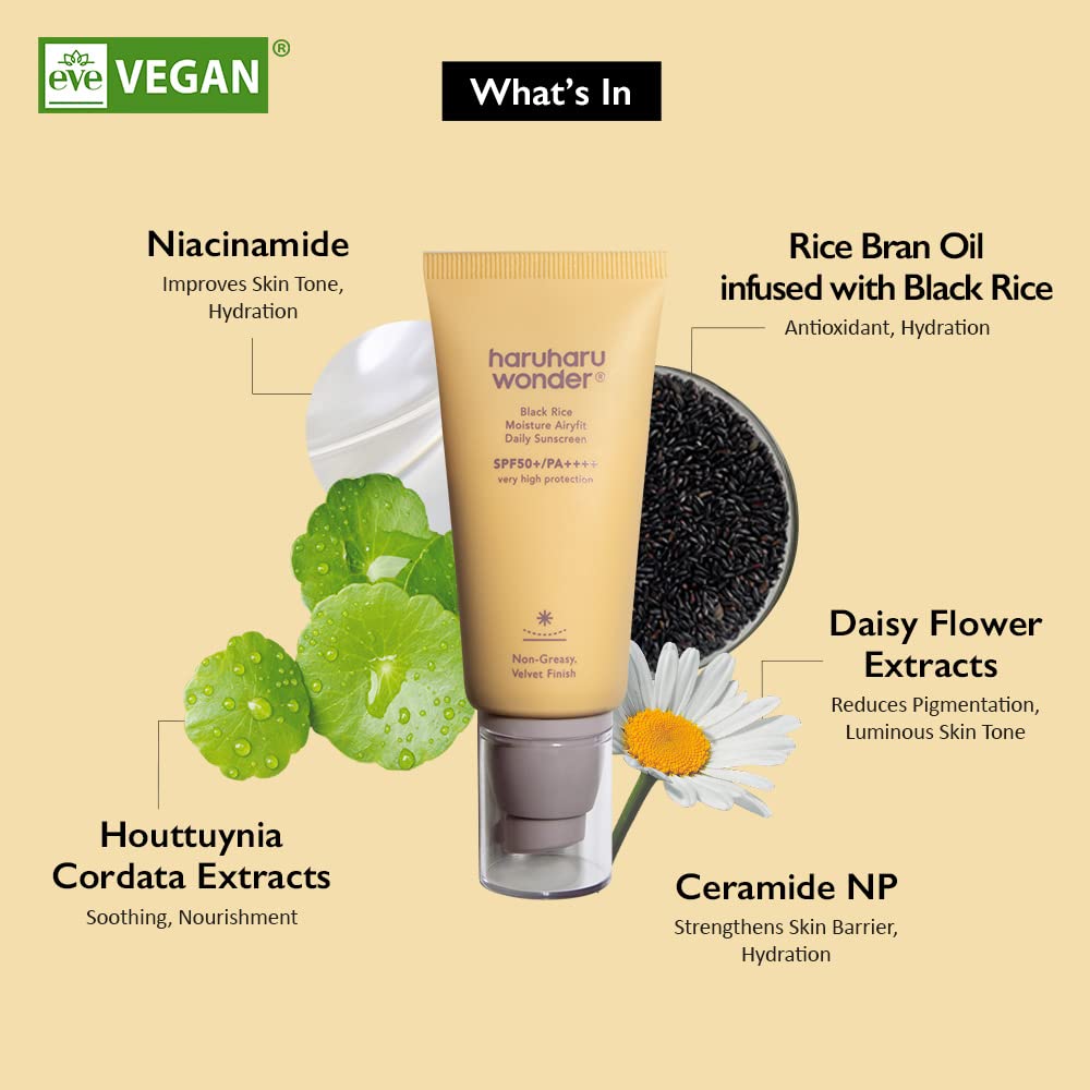 HARUHARU WONDER - Black Rice Moisture Airyfit Daily Sunscreen 50ml - Dolly Jolly