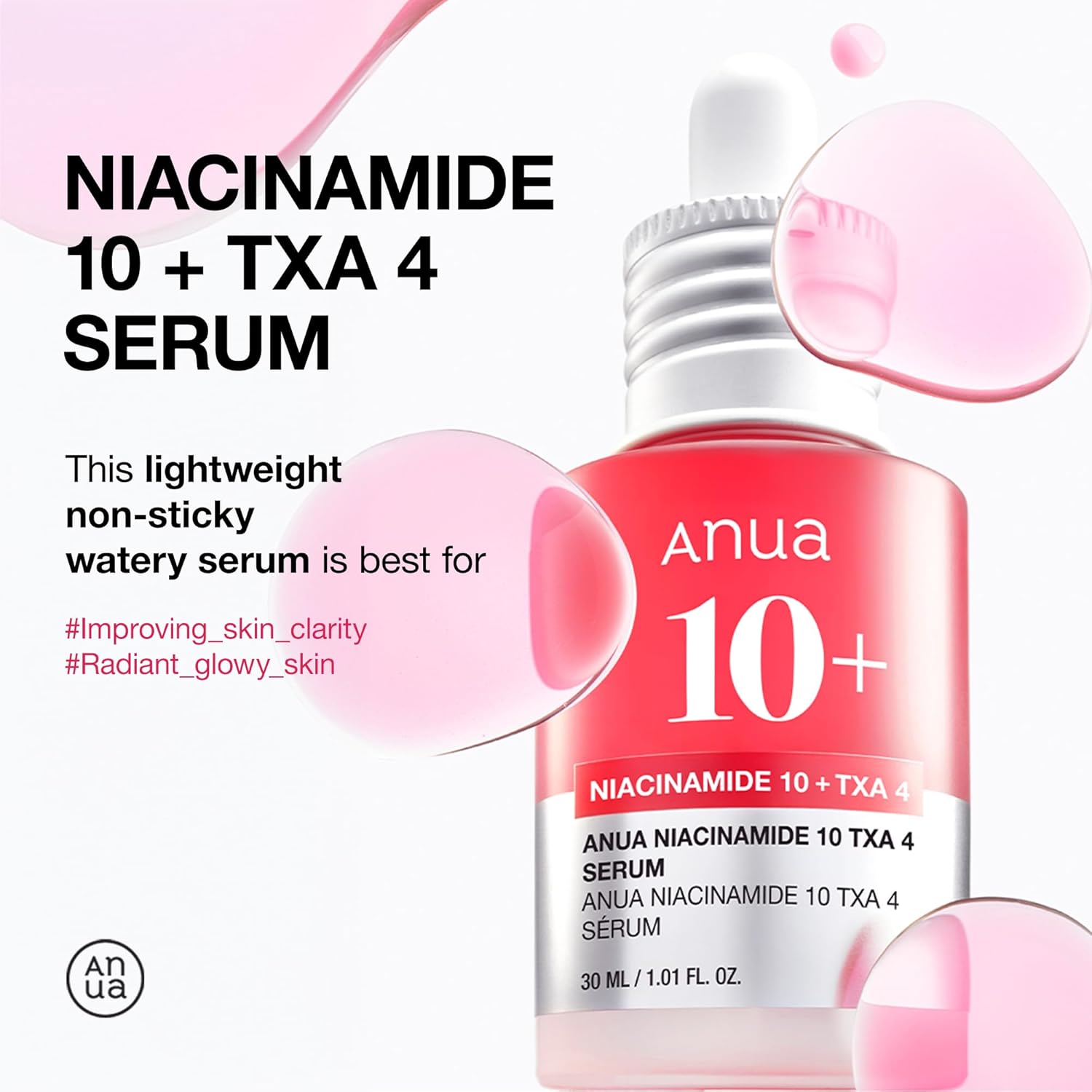 ANUA - NIACINAMIDE10% + TXA 4% SERUM 30mL - Dolly Jolly