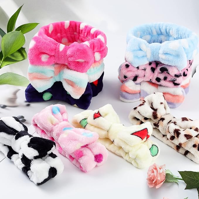 Bow Headbands Shower Spa Washing Face Hair Band - Dolly Jolly LLC