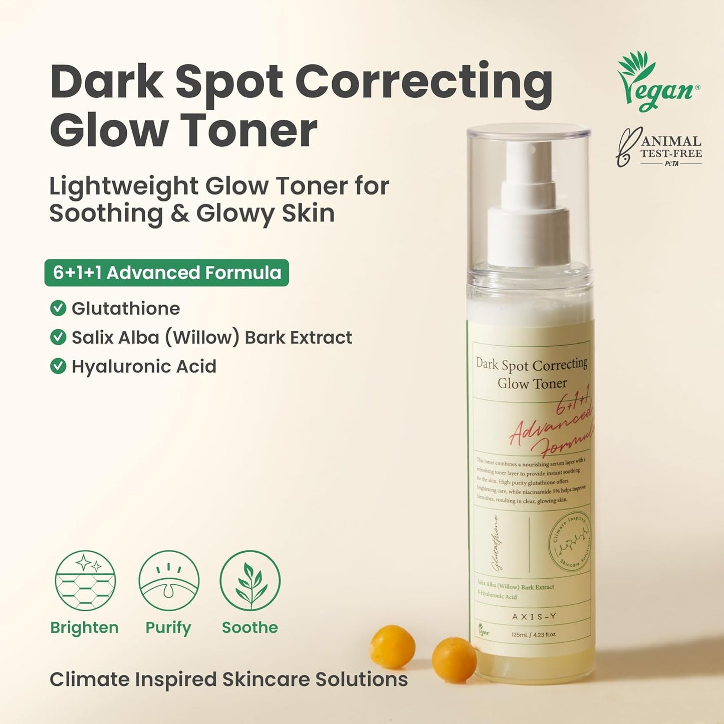 AXIS-Y - Dark Spot Correcting Glow Toner 125ml - Dolly Jolly