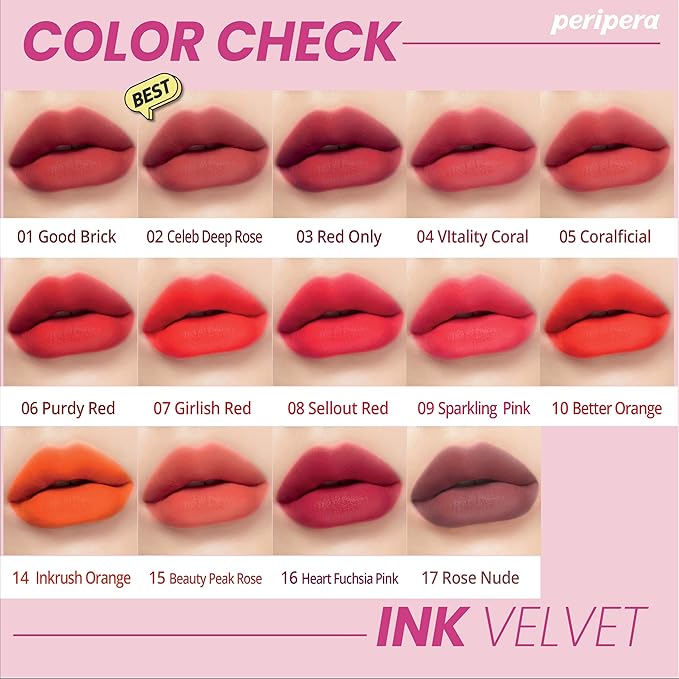 PERIPERA - INK THE VELVET 015 Beauty Peak Rose - Dolly Jolly