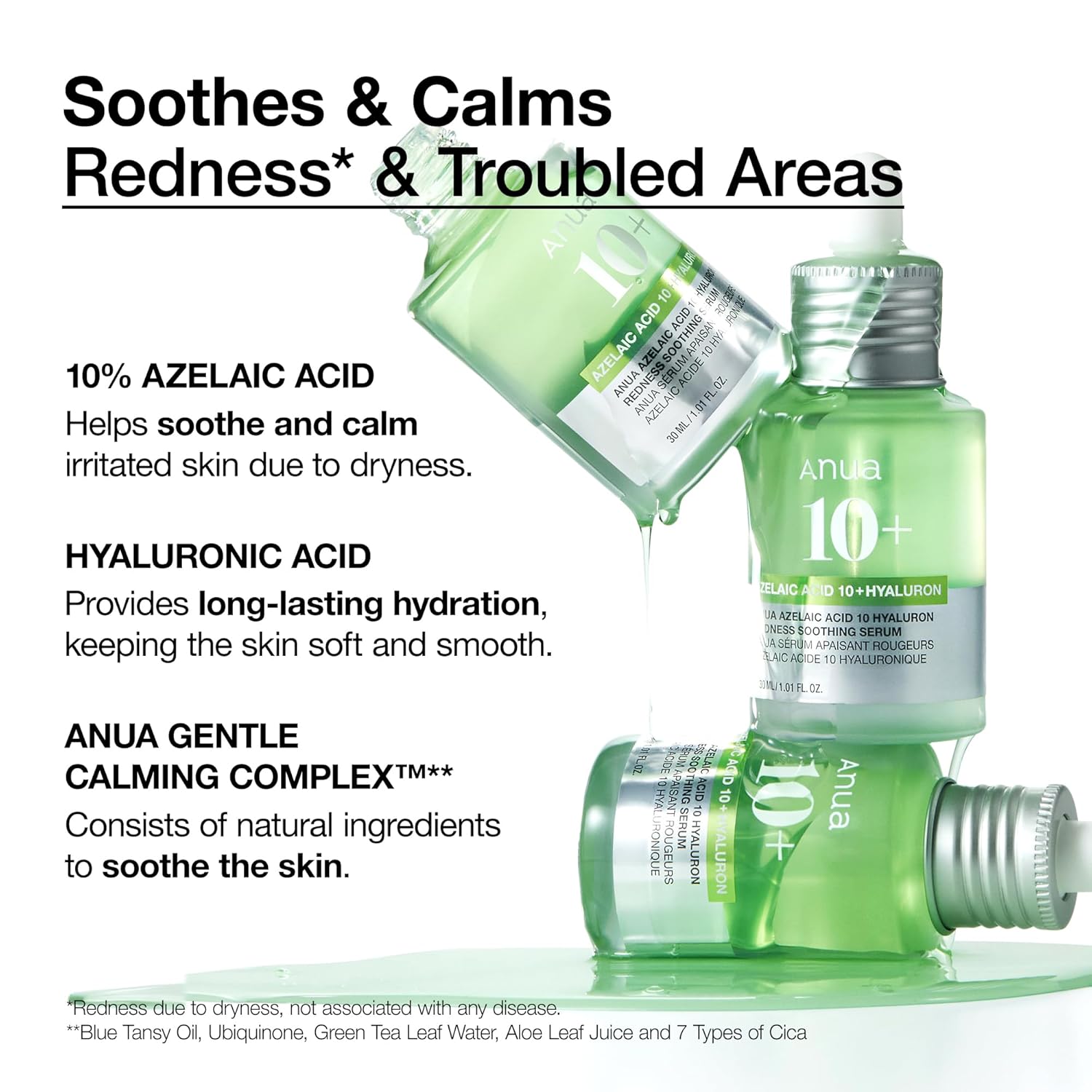 ANUA - Azelaic Acid 10 Hyaluron Redness Soothing (30ml) - Dolly Jolly