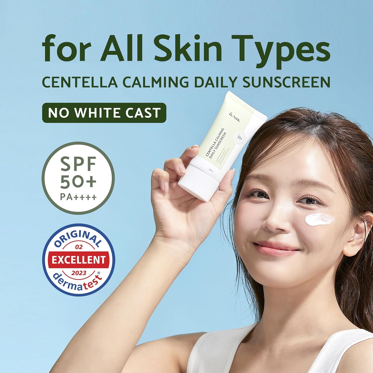 IUNIK - Centella Calming Daily Sunscreen 60ml - Dolly Jolly