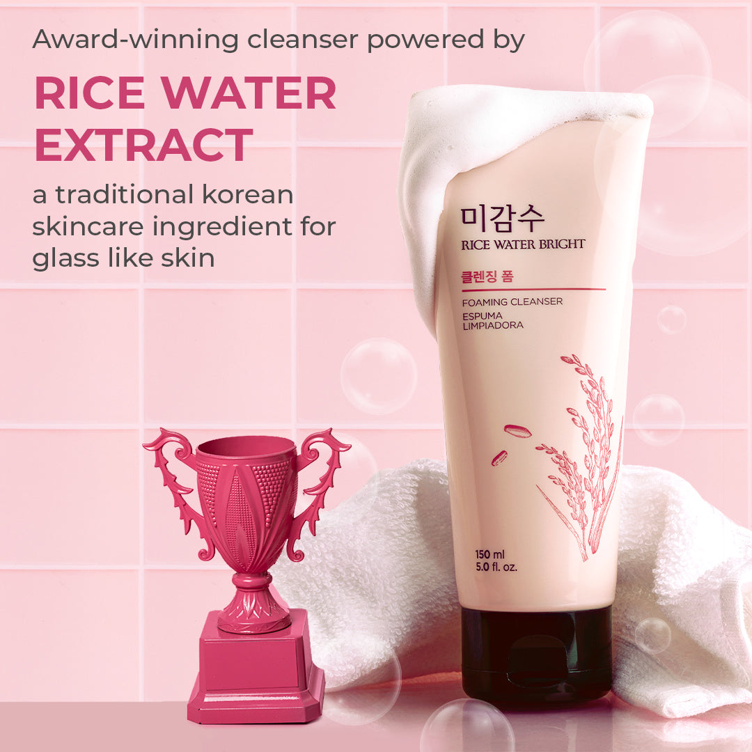 THE FACE SHOP - Rice Water Bright Rice Bran Facial Foaming Cleanser - Dolly Jolly LLC