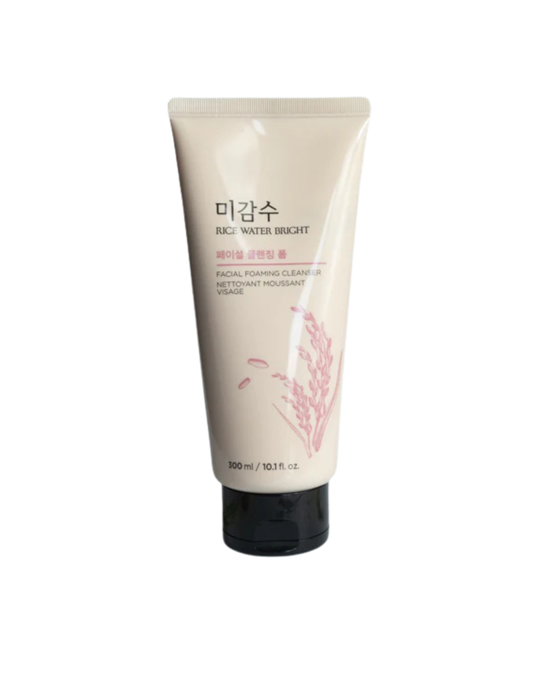 THE FACE SHOP - RICE WATER BRIGHT RICE BRAN FACIAL FOAMING CLEANSER 300ML - Dolly Jolly