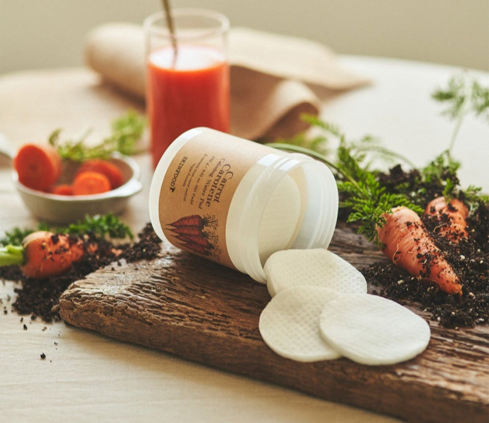 SKINFOOD - Carrot Carotene Calming Water Pad - 60pcs - Dolly Jolly LLC