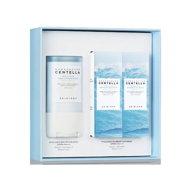 SKIN1004 - Madagascar Centella Hyalu-cica Sunsational Kit - 20g+15ml+15ml - Dolly Jolly