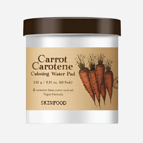 SKINFOOD - Carrot Carotene Calming Water Pad - 60pcs - Dolly Jolly