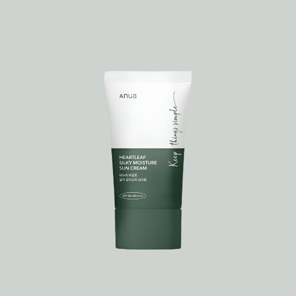 ANUA - Heartleaf Silky Moisture Sun Cream SPF50+ PA++++ - 50ml - Dolly Jolly