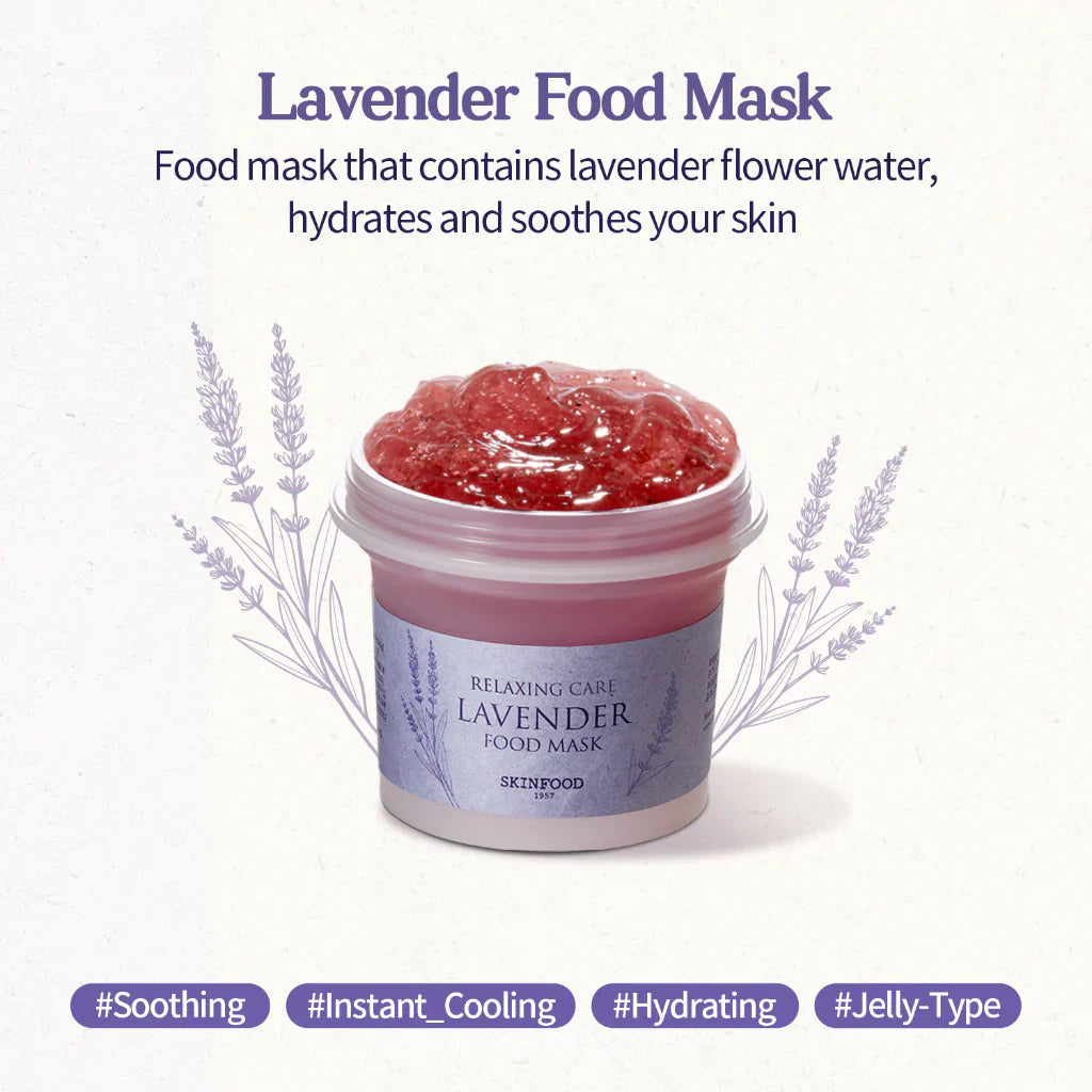 SKINFOOD - LAVENDER FOOD MASK 120G - Dolly Jolly