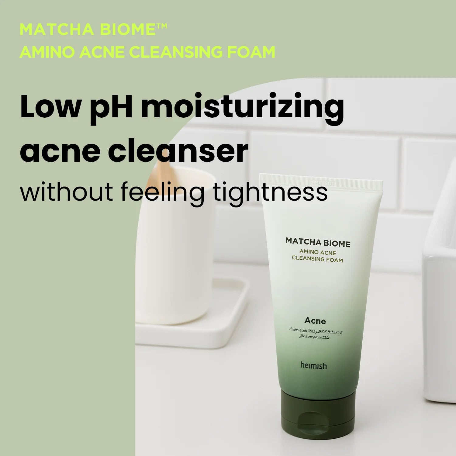 HEIMISH - Matcha Biome Amino Acne Cleansing Foam 150ml/5.07fl.oz - Dolly Jolly