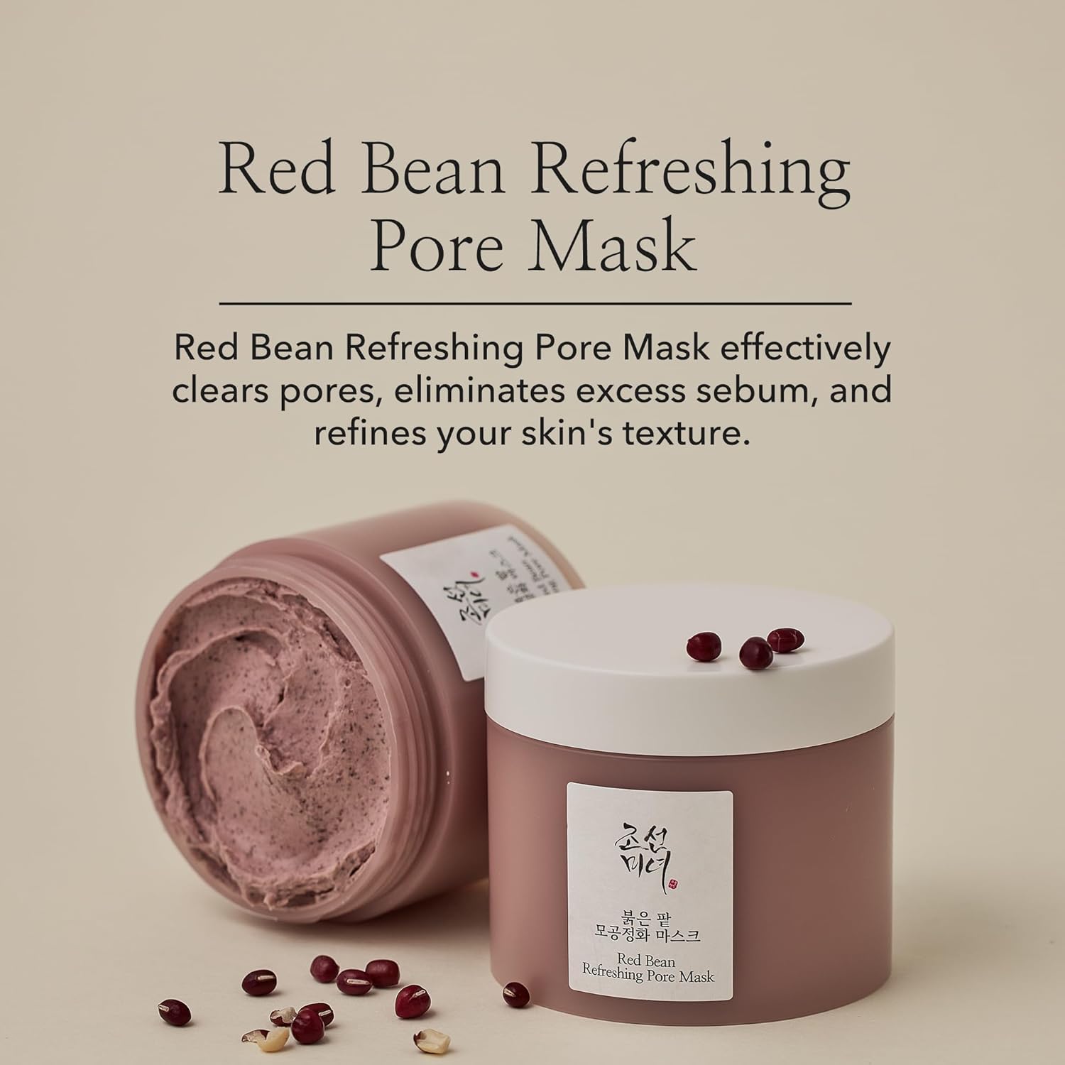 BEAUTY OF JOSEON - Red Bean Refreshing Pore Mask - 140ml - Dolly Jolly