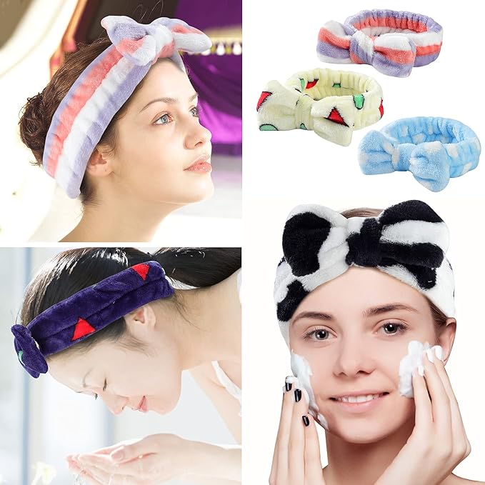 Bow Headbands Shower Spa Washing Face Hair Band