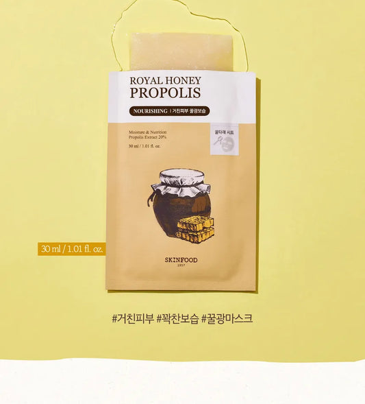 SKINFOOD - ROYAL HONEY PROPOLIS ENRICH MASK 30ML - Dolly Jolly