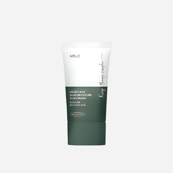 ANUA - Heartleaf Silky Moisture Sun Cream SPF50+ PA++++ - 50ml - Dolly Jolly