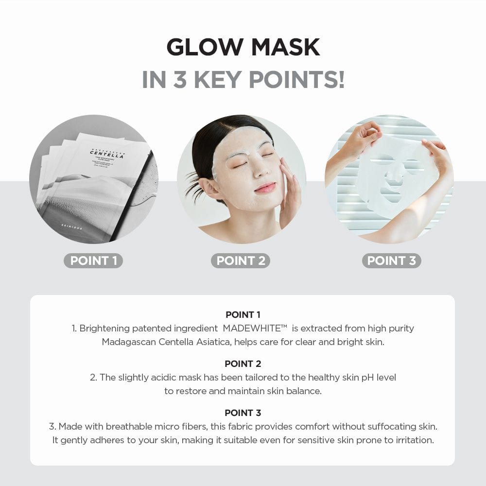 SKIN1004 - MADAGASCAR CENTELLA TONE BRIGHTENING GLOW MASK (25ML*1EA) - Dolly Jolly